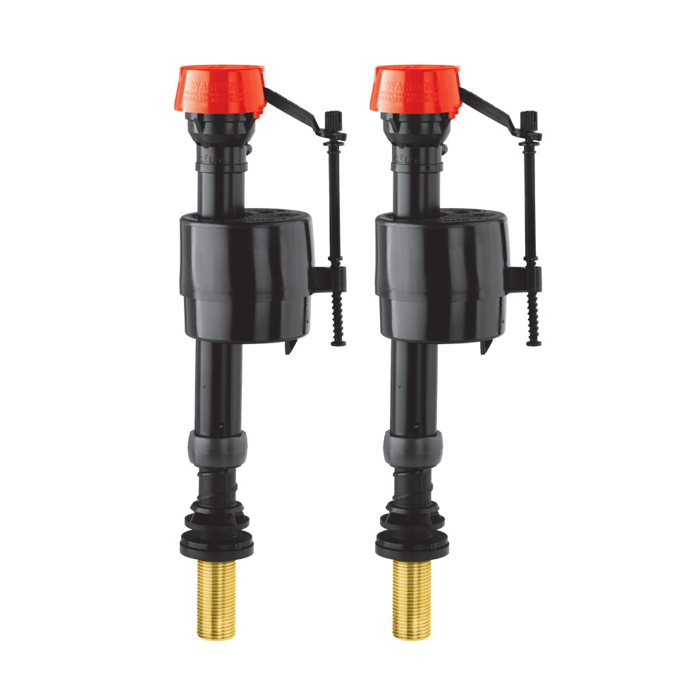 Photos - Toilet Accessory Fluidmaster PRO45B Twin Pack Bottom Entry Fill Valve, 1/2â³ Heavy-Duty Brass Shank, Adjustable Height, Anti-Siphon Protecti 