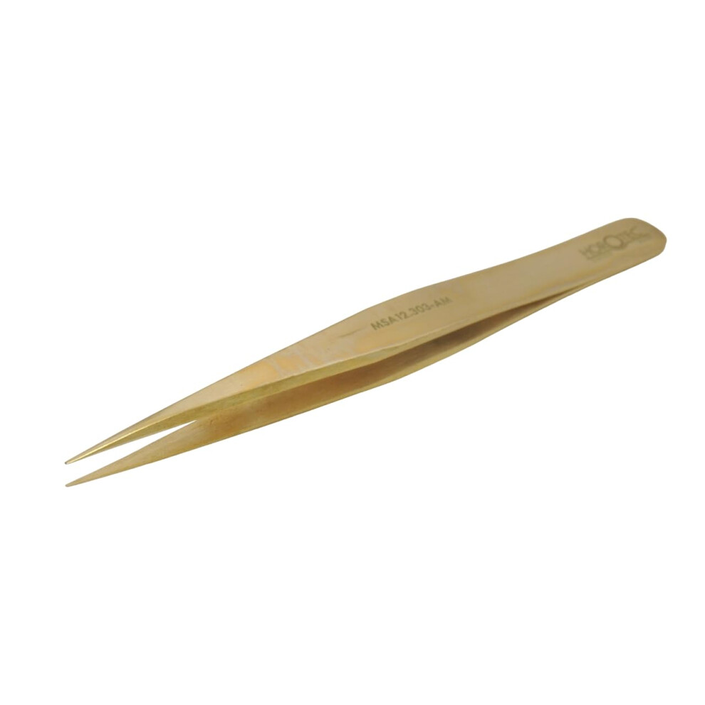 Horotec Msa12.303 Precision Tweezers For Watchmaking, Brass, Excellent Workmanship, Swiss Made, Various Sizes To Choose From (12.303-Am) 5051228015319