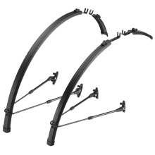 Flinger Unisex's Race Pro Road Bike Mudguard Set, Black, 700x18-32c