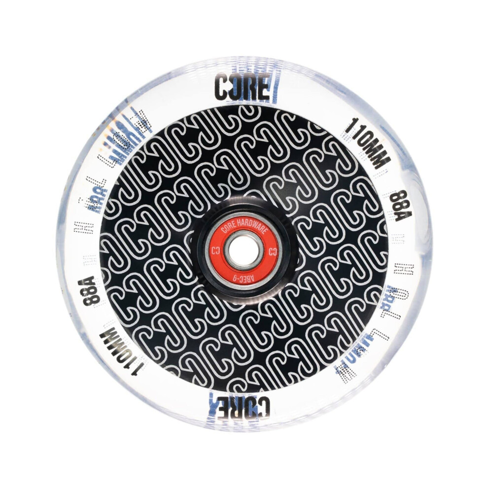 Core Hollow Stunt Scooter Wheel 110Mm Abec 9 Bearings (Replacement Pro Scooter Wheels) - Clear 5051228026377
