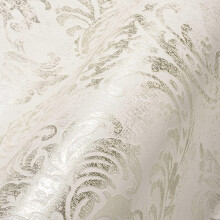 Livingwalls Travel Styles Non-Woven Wallpaper - Wallpaper in Baroque Look in White and Silver