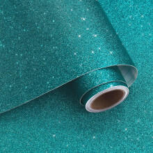 VaryPaper Peel and Stick Blue Glitter Wallpaper 40cmx800cm Glitter Sticky Back Plastic Vinyl Wrap for Furniture Glitter Stick on Wallpaper for Living