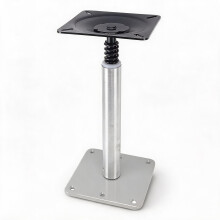 Boat Seat Pedestal Base Set, 6.9 Inch Aluminum Alloy Anti Slip Heavy Duty Mount for Most Boat Seats, 14 Inch Post Length