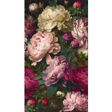 Livingwalls Photo Wallpaper Flowers in Pink, Red, Pink - Non-Woven Wallpaper 398621 with Motif on 3.71 m x 2.80 m - Made in Germany