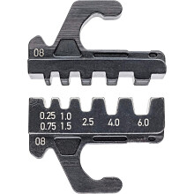 KNIPEX Crimping Die for Insulated and Non-Insulated Wire Ferrules 0.25-6 mm², 97 39 08