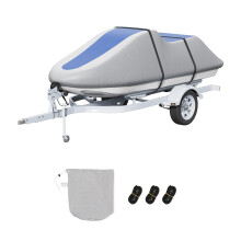 VEVOR Jet Ski Cover, 3200-3420 mm Trailerable Waterproof PWC Cover, Heavy-duty 600D Marine Grade PU Oxford Fabric