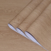 TOTIO 48x157inch Brown Wood Effect Vinyl Self Adhesive Wallpaper Oak Vinyl Wrap Waterproof Furniture Stickers Wood Grain Sticky Back Plastic