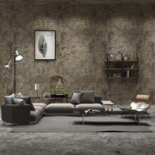 TOTIO 48x157inch Extra Wide Grey Concrete Effect Vinyl Self Adhesive Wallpaper Cement Vinyl Wrap Gray Peel and Stick Contact Paper Matte Thick