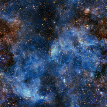ReWallpaper 44.5CM7M Peel and Stick Wallpaper Blue and Black Space Theme Vinyl Wrap for Cabinets Doors Shelves Galaxy Wallpaper for Boys Bedroom