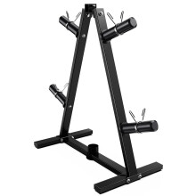 JX FITNESS Olympic Weight Plate Tree Storage Rack for Home Gym