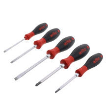 Wiha 53075 5-Piece Slotted and Phillips Extra Heavy Duty Screwdrivers