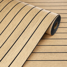 Livelynine Thick Wood Effect Wallpaper Peel and Stick Brown Wood Panel Wallpaper for Living Room Hallway Office Decor 30CMx5M Peel and Stick Wall