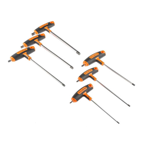 Bahco Bahco 903t-1 T-handle Hex Screwdriver Set, 6 Piece (One Size) (Multi Colour)