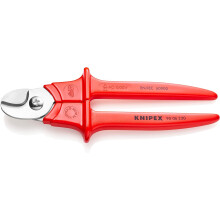 KNIPEX Cable Shears Handles Extrusion Plastic-Coated Plastic Insulated, VDE-Tested 230 mm, 95 06 230
