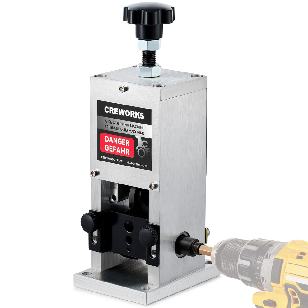 Creworks Manual Cable Stripper Machine, Portable Wire Stripping Tool For Copper Scrap Recycling 5051228029453