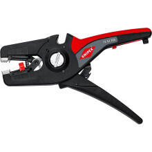 KNIPEX Precistrip16 Automatic Insulation Stripper, in Blister, 0.08-16 mm², with Fine Adjustment, Adjustable Length Stop, Wire Stripper, 12 52 195 SB