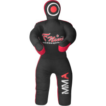 MMA Grappling Dummy, for Judo, Wrestling, Brazilian Jiu Jitsu, Submission and Throwing UNFILLED Canvas Bag (Black)