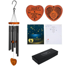 Sympathy 32" Memorial Wind Chimes for Loss of Loved One Prime, Meaningful Condolence Bereavement Rememberance Gifts for Loss of Father Mother Outdoor
