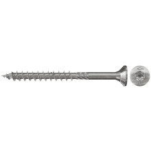 fischer Power-Fast FPF-ST 6.0 x 120 A2P Chipboard Screws with Partial Thread and Countersunk Head for Attaching Supporting Components in Wood