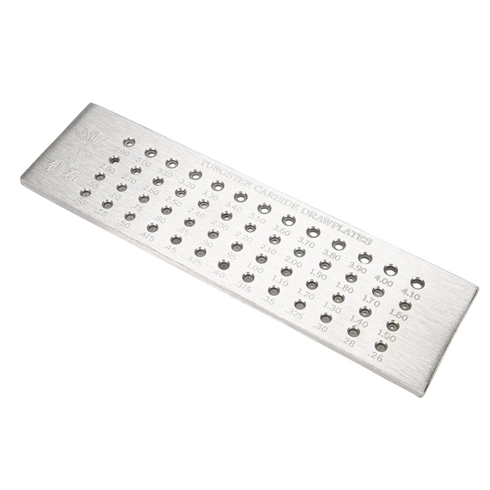 Draw Plate For Jewellery Making, Round Wire Draw Plate Metal Wire Drawplate Tungsten Carbide Steel Wire Drawing Plate 5051228029255