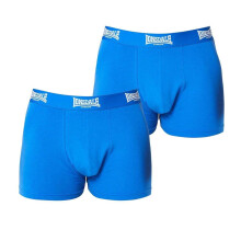(L, Blue) Lonsdale Mens Boxer Shorts (Pack of 2)