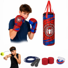 Comfy Kids Punching Bag Kit with Boxing Gloves – Junior MMA, Muay Thai & Karate Training Set, Hanging Punch Bag for Boys & Girls