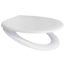 Euroshowers Rainbow Soft Close Top Fix/Blind Hole Fix/Standard Fix Toilet Seat (White)