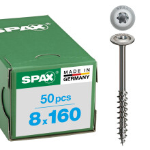 Spax Woodworking Screws, Stainless Steel, 257000801605