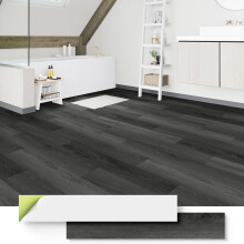 ATOPOSE Vinyl Flooring Self Adhesive, Newly Upgraded 3.0mm 7 Planks Grey Oak with 1.0mm Underlayment