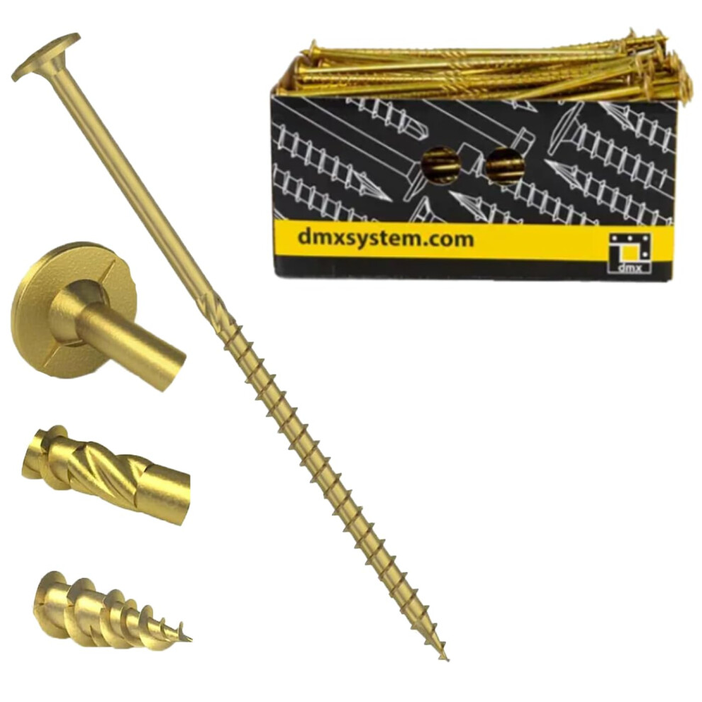 10Mm X 340Mm (Box Of 25) Yellow Hardened Carpenter Screws Wafer Torx Head For Wood Timber Construction Screw High Performance J06 - J09a 10X340_25 5051228033283