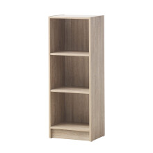 Timber Art Design UK 3 Tier Bookcase Open Narrow Tall Shelf Rack Contemporary Organizer Display Shelving Unit for Modern Living Room, Office Space