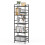 CADUKE 5 Tier Bookcase, Large Black Bookshelf with Open Storage 1