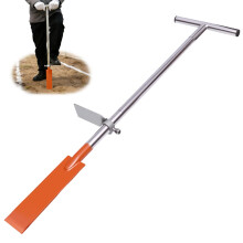 Tree Planting Bar Tool, Stainless Steel Dibble Bar for Planting Saplings,Seedlings, Long Handle 36 Inch Transplanting Spade (Square)