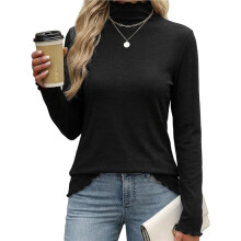 Truien voor Dames, Losvallend, Lichtgewicht, Zacht, Lange Mouwen, Pullover Tops, Casual Herfstoutfits Zwart XXL