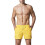 Mens Solid Color Drawstring Quick Dry Lined Beach Swim Trunks with Pockets Beige M 1