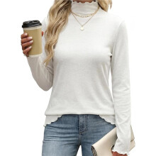 Truien voor Dames, Losvallend, Lichtgewicht, Zacht, Lange Mouwen, Pullover Tops, Casual Herfstoutfits Wit XXL