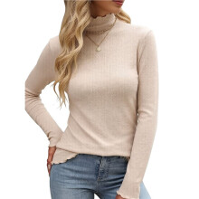 Truien voor Dames, Losvallend, Lichtgewicht, Zacht, Lange Mouwen, Pullover Tops, Casual Herfstoutfits Crèmewit XXL