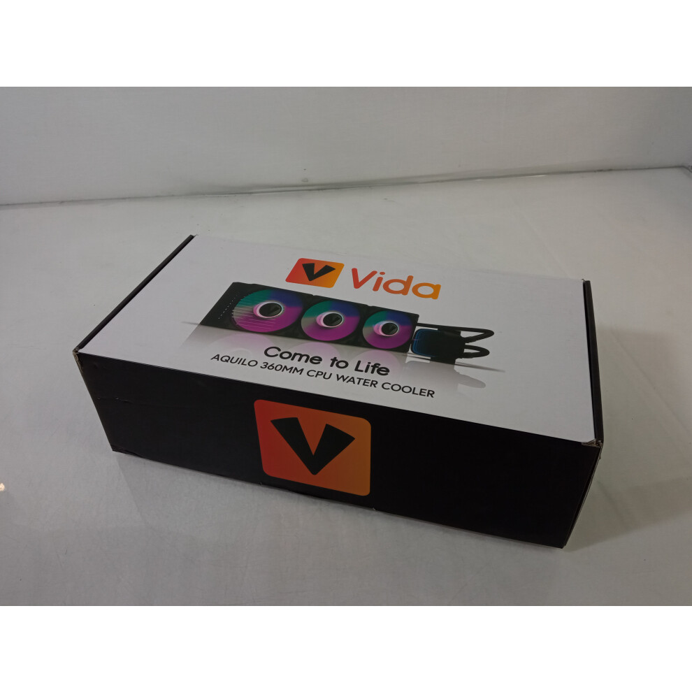 Vida Aquilo 360Mm Intel / Amd Cpu Water Cooler And 3X 120Mm Cooling Fans White 5056733100260