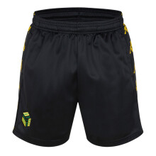 (XL, Black/Bright Yellow) Kappa Mens Banda 10 Too Hot Running Shorts