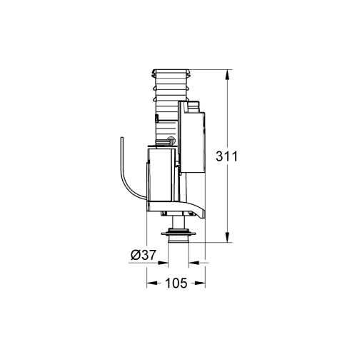 Grohe GROHE 42320000 | AV1 with Extension 1
