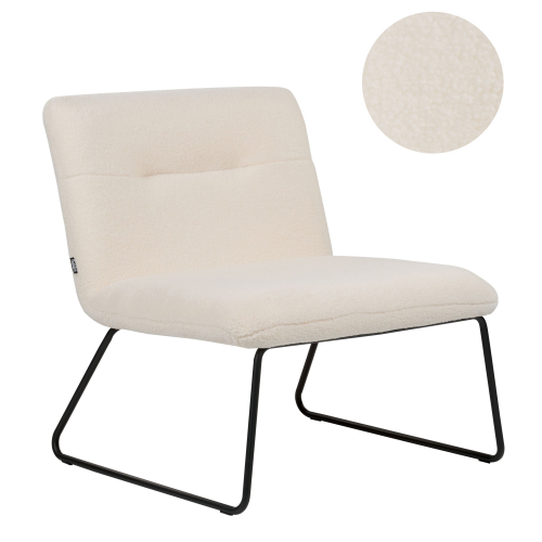 Beliani Armchair COTULLA Boucle White