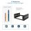 Tecmojo 4U Wall Mount Patch Panel Bracket Network Rack for Shallow Server IT Equipment, 13.8in Deep (4U) 5