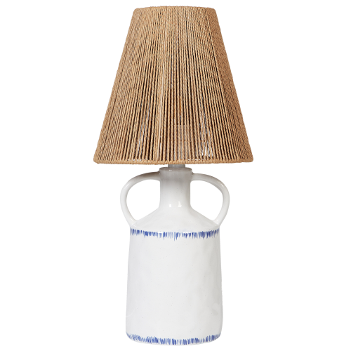 Beliani Table Lamp LARISSOS Ceramic White