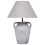 Beliani Table Lamp AGEFET Ceramic Grey 1