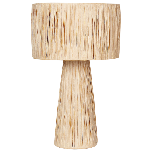 Beliani Table Lamp WELMEL Wicker Natural