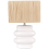 Beliani Table Lamp JUDY Ceramic White 1