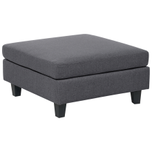 Ottoman UNSTAD Fabric Dark Grey