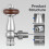 VANCOCO Chrome Angled TRV & Lockshield Pair 1/2"15mm 5