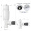 VANCOCO 2 Pack White Angled Thermostatic Radiator Valve Set 1/2"15mm 2