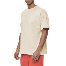 Men'S Fashion T Shirts Workout Short Sleeve T-Shirt Crew Neck Top Rice Apricot Color S
